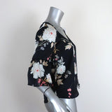 McGuire Blouse Black Floral Print Size Small Bell Sleeve Top available at CelebrityOwned.com img_5