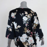 McGuire Blouse Black Floral Print Size Small Bell Sleeve Top available at CelebrityOwned.com img_6
