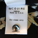 McGuire Blouse Black Floral Print Size Small Bell Sleeve Top available at CelebrityOwned.com img_9