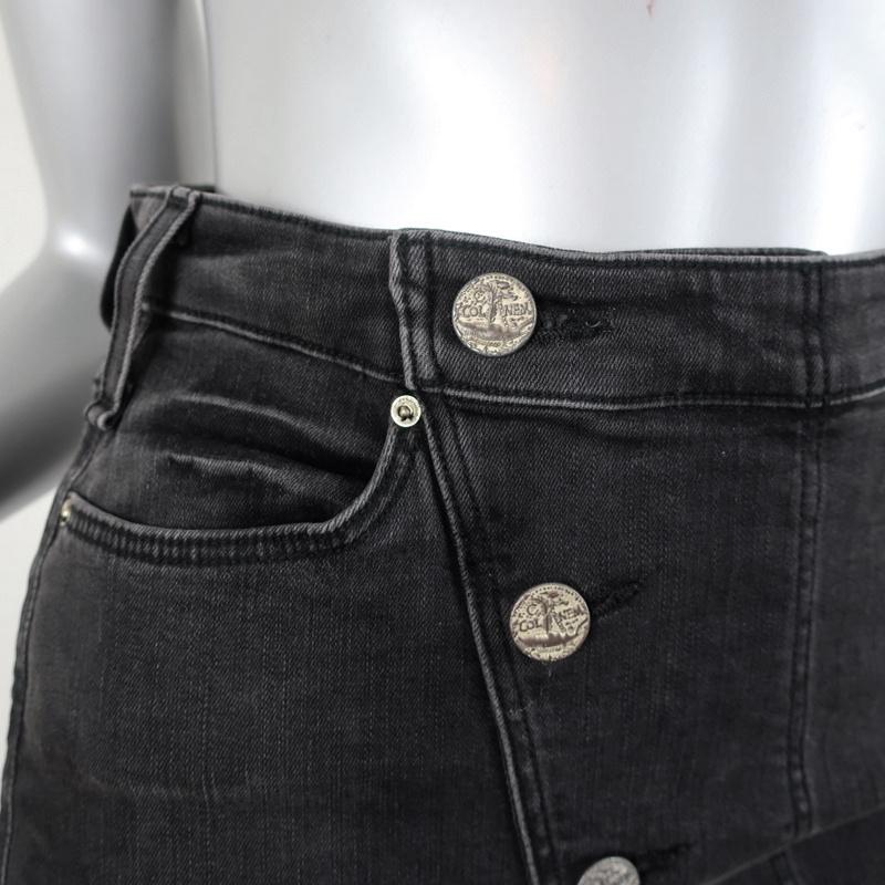 McGuire Pencil Skirt Neverland Black Stretch Denim Size 24 NEW available at CelebrityOwned.com img_2