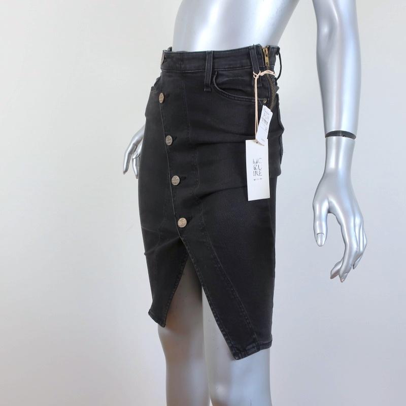 McGuire Pencil Skirt Neverland Black Stretch Denim Size 24 NEW available at CelebrityOwned.com img_3