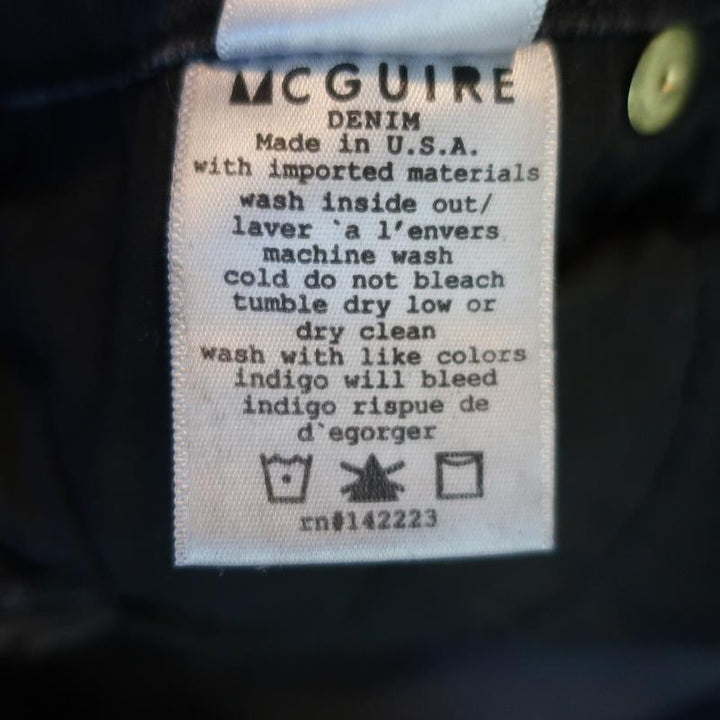 McGuire Pencil Skirt Neverland Black Stretch Denim Size 24 NEW available at CelebrityOwned.com img_8