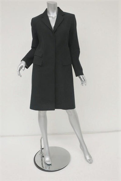 McQ Alexander McQueen Coat Black Cotton Size 44 Single-Breasted Jacket available at CelebrityOwned.com img_1