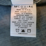 Mcguire Scavullo Shirt Jacket Distressed Denim Size Extra Small available at CelebrityOwned.com img_8