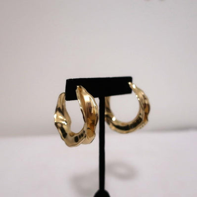 Melissa Lovy Large Hoop Earrings Gold-Plated available at CelebrityOwned.com img_1