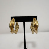Melissa Lovy Large Hoop Earrings Gold-Plated available at CelebrityOwned.com img_2