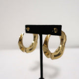 Melissa Lovy Large Hoop Earrings Gold-Plated available at CelebrityOwned.com img_4