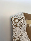 Michael Kors Collection Dress White Crochet Lace Size 4 Sleeveless V-Neck Mini available at CelebrityOwned.com img_10
