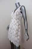 Michael Kors Collection Dress White Crochet Lace Size 4 Sleeveless V-Neck Mini available at CelebrityOwned.com img_4