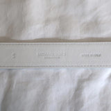 Michael Kors Double Ring Skinny Belt Optic White Leather Size Small NEW available at CelebrityOwned.com img_6