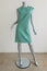 Michael Kors Dress Seafoam Virgin Wool Size 8 Cap Sleeve Shift
