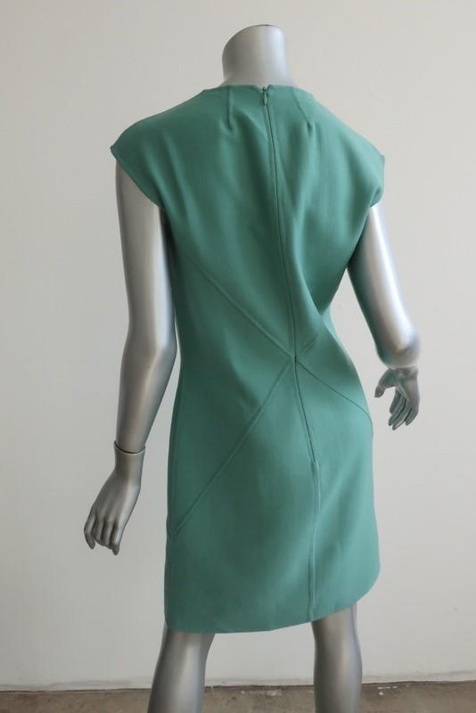 Michael Kors Dress Seafoam Virgin Wool Size 8 Cap Sleeve Shift available at CelebrityOwned.com img_4