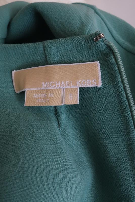 Michael Kors Dress Seafoam Virgin Wool Size 8 Cap Sleeve Shift available at CelebrityOwned.com img_5