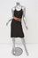 Michael Kors Halter Dress Mahogany Stretch Jersey Size 6 Wraparound Leather Belt