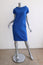 Michael Kors Shift Dress Royal Blue Stretch Wool Crepe Size 6 Short Sleeve