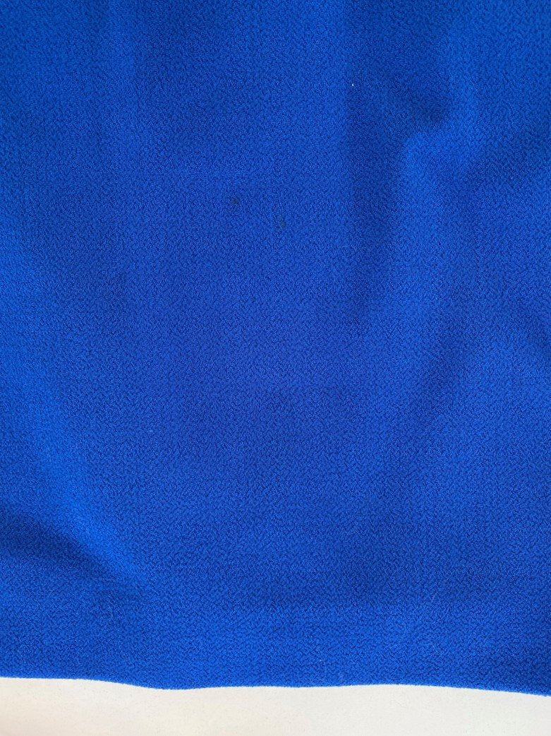 Michael Kors Shift Dress Royal Blue Stretch Wool Crepe Size 6 Short Sleeve available at CelebrityOwned.com img_7