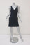 Michael Kors Sleeveless Dress Navy Wool-Blend Size 4 V-Neck Front Pocket Mini