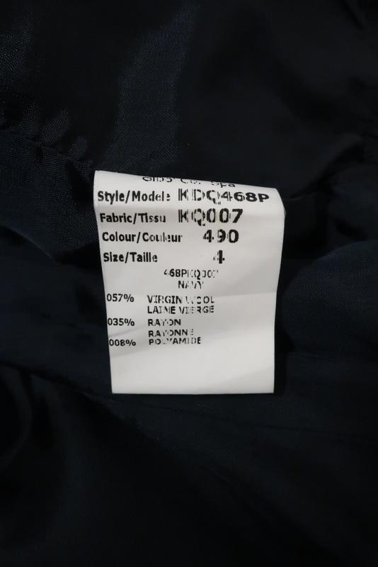 Michael Kors Sleeveless Dress Navy Wool-Blend Size 4 V-Neck Front Pocket Mini available at CelebrityOwned.com img_9