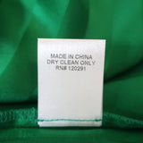 Michelle Mason Asymmetric Wrap Dress Green Striped Silk Size 4 Long Sleeve NEW available at CelebrityOwned.com img_7