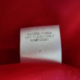 Michelle Mason Cold Shoulder Mini Wrap Dress Red Silk Satin Size 6 available at CelebrityOwned.com img_9