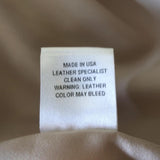 Michelle Mason Leather Sleeve Jacket Beige Wool-Blend Size 2 Oversized Car Coat available at CelebrityOwned.com img_10