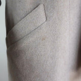 Michelle Mason Leather Sleeve Jacket Beige Wool-Blend Size 2 Oversized Car Coat available at CelebrityOwned.com img_2