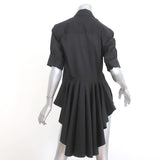 Mihara Yasuhiro High Low Shirt Black Stretch Cotton Size 36 Short Sleeve Top available at CelebrityOwned.com img_5