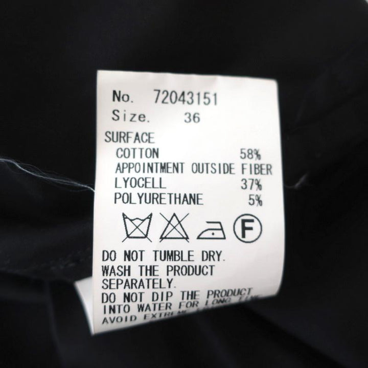 Mihara Yasuhiro High Low Shirt Black Stretch Cotton Size 36 Short Sleeve Top available at CelebrityOwned.com img_8