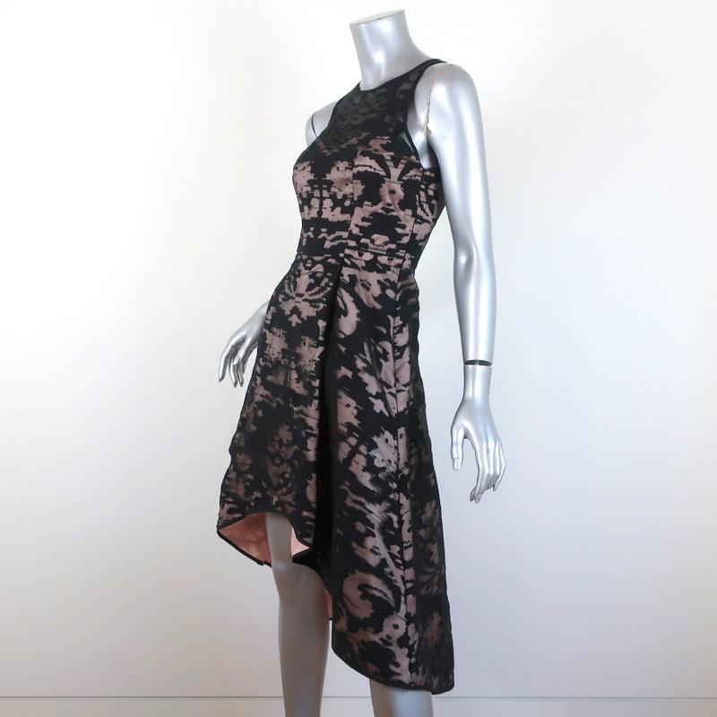 Milly Dress Martina Black/Blush Fil Coupe Size 0 Sleeveless NEW available at CelebrityOwned.com img_2