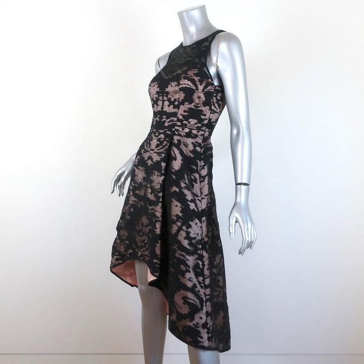Milly Dress Martina Black/Blush Fil Coupe Size 0 Sleeveless NEW available at CelebrityOwned.com img_2