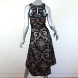 Milly Dress Martina Black/Blush Fil Coupe Size 0 Sleeveless NEW available at CelebrityOwned.com img_5