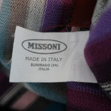 Missoni Dress Multicolor Striped Knit Size 40 Short Sleeve Tie-Waist available at CelebrityOwned.com img_9
