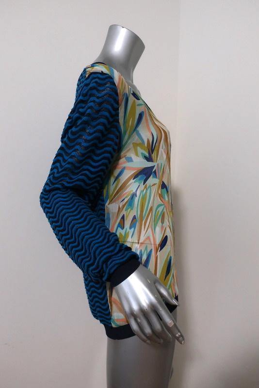 Missoni for Target Sweater Printed Chiffon-Front Chevron Knit Size Medium available at CelebrityOwned.com img_4