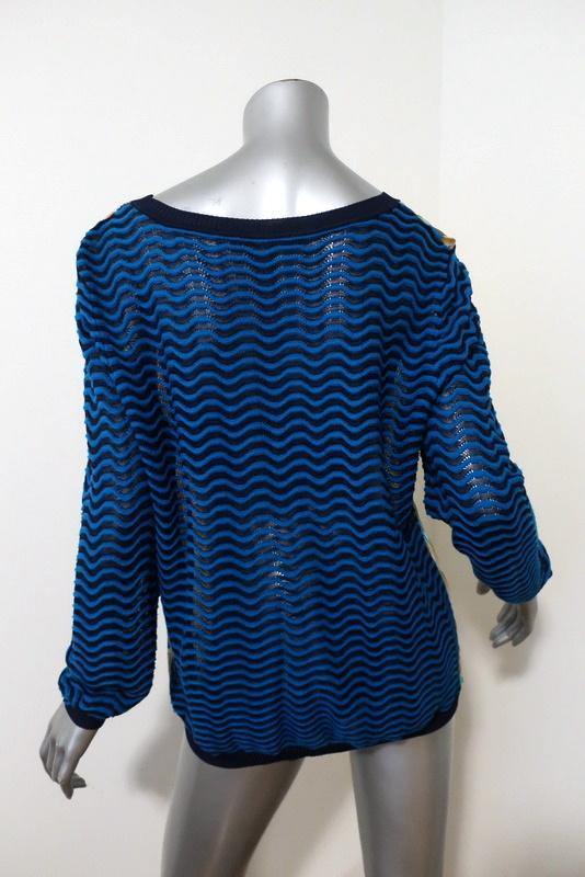 Missoni for Target Sweater Printed Chiffon-Front Chevron Knit Size Medium available at CelebrityOwned.com img_5