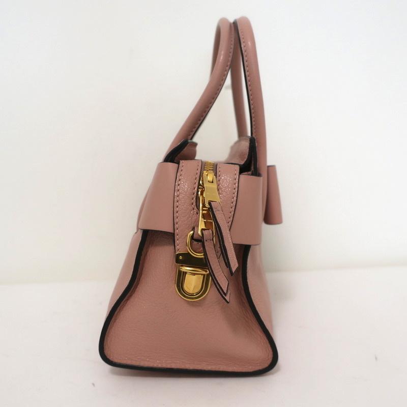 Miu Miu Madras Fiocco Bow Tote Pink Leather Small Crossbody Bag NEW available at CelebrityOwned.com img_6