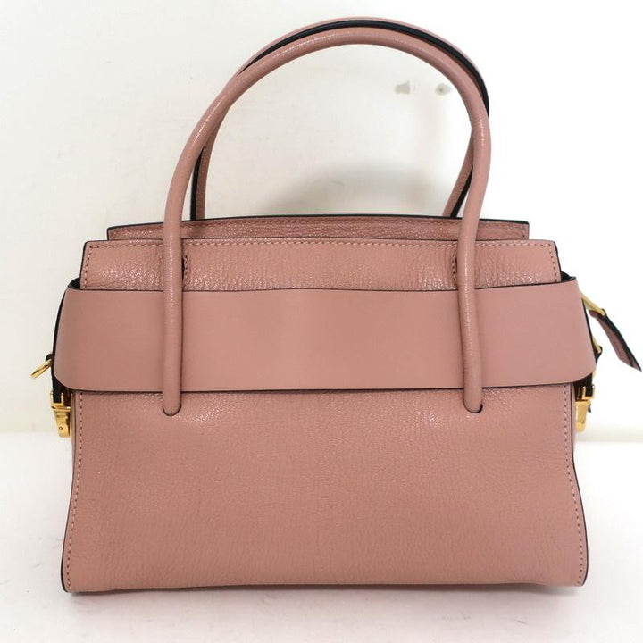 Miu Miu Madras Fiocco Bow Tote Pink Leather Small Crossbody Bag NEW available at CelebrityOwned.com img_7