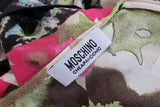 Moschino Cheap & Chic Dress Mixed Print Silk Twill Size US 4 Twist-Front Sheath available at CelebrityOwned.com img_5
