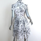 Moschino Cheap and Chic Shirtdress White Embroidered Pleated Cotton Size US 8 available at CelebrityOwned.com img_5