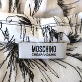 Moschino Cheap and Chic Shirtdress White Embroidered Pleated Cotton Size US 8 available at CelebrityOwned.com img_8