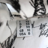 Moschino Cheap and Chic Shirtdress White Embroidered Pleated Cotton Size US 8 available at CelebrityOwned.com img_9