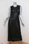 Moschino Dress Sheer Black Metallic Stretch Knit Size 42 Sleeveless Midi