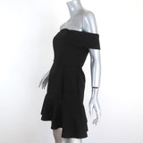 N Nicholas Off the Shoulder Mini Dress Ponti Black Stretch Jersey Size US 4 available at CelebrityOwned.com img_2