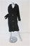 NILS Resort Collection Faux Fur Coat Black Size Medium Hooded Button-Front                 15 >