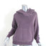 NSF Lissete Hoodie Purple Cotton Size Small Pullover Sweatshirt