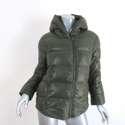 NSF Ollie Hooded Down Puffer Jacket Green Size Large available at CelebrityOwned.com img_1