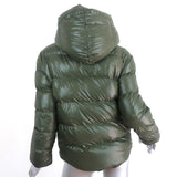 NSF Ollie Hooded Down Puffer Jacket Green Size Large available at CelebrityOwned.com img_5