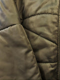 NSF Puffer Jacket Veda Olive Tech-Satin Size Petite Hooded Zip-Front available at CelebrityOwned.com img_7