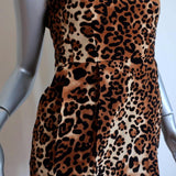 Nanette Lepore Dress Leopard Print Pleated Silk Size 2 Sleeveless Mini available at CelebrityOwned.com img_2