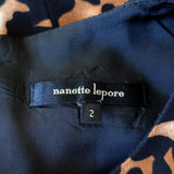 Nanette Lepore Dress Leopard Print Pleated Silk Size 2 Sleeveless Mini available at CelebrityOwned.com img_6