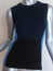 Narciso Rodriguez Colorblock Knit Sleeveless Top Blue/Black Wool-Silk Size 40